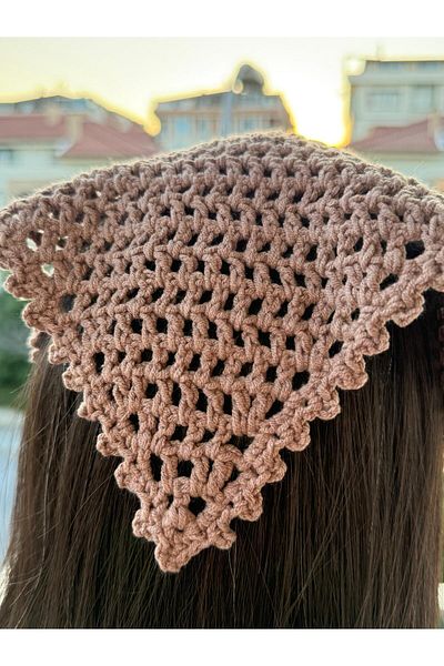 BMU Handmade Knitted Bandana – Breathable Hair Accessory |   Bohemian, Vintage & Stylish Style