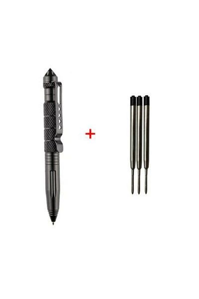 Choice 1pcs Pen plus refill Portable Tactical Pen Self Defense Pen Aviation Aluminum Emergency Glass Breake