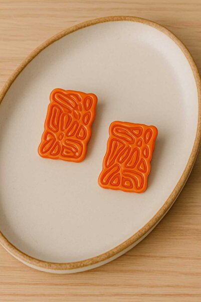 Lu Atelier Handmade Turanz Polymer Clay Design Earrings |   Modern & Anti-Allergic |   Unbreakable Lightweight