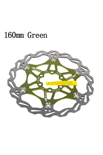 Choice 1pc 160MM-Green SNAIL Disc Brake Rotor MTB Bicycle Floating Rotor Heat...