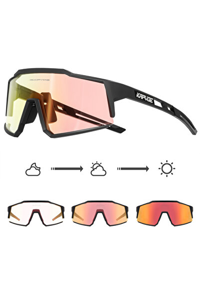 KAPVOE نظارات ركوب الدراجات Kapvoe Photochromic-1 Lens RE-1L-01 UV400 للدراجا...