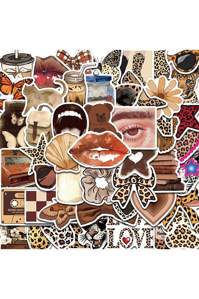 Choice 50PCS 50PCS The It Girl Sticker Aesthetic Casual Laptop Luggage Kawaii Art Picture Community Skatebo
