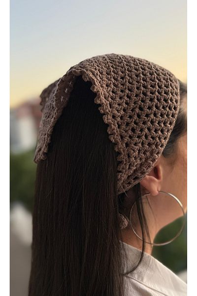 BMU Handmade Knitted Bandana – Breathable Hair Accessory |   Bohemian, Vintage & Stylish Style