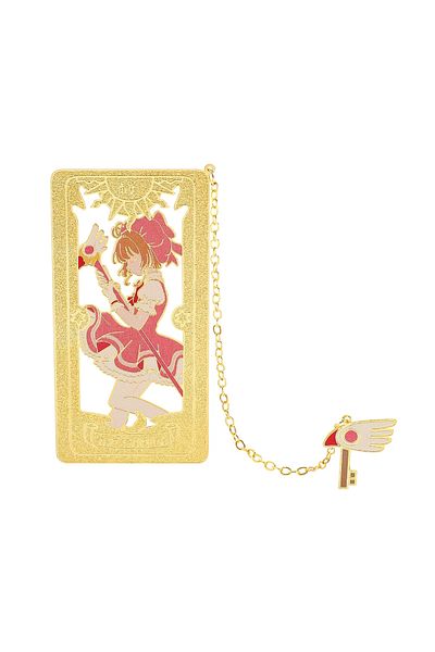 Miniso SQ0296 Anime Sakura Bookmark Card-Captor Classic Cartoon Fans Collection Exquisite Metal Bookmark Pa