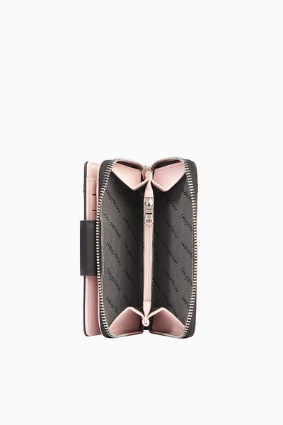 CENGİZ PAKEL Cengiz Pakel Medium Size Women's Wallet - 65295 - Black/Powder
