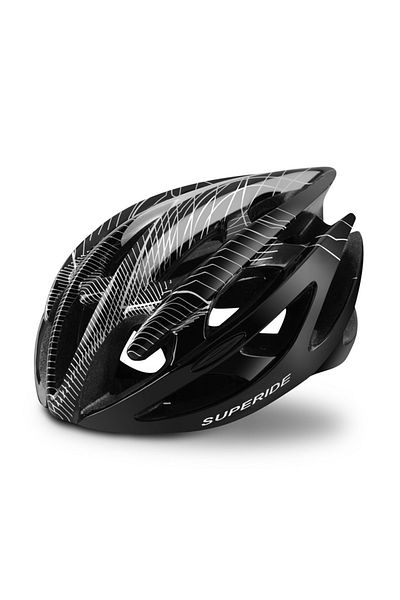 Choice M(54-58) Black no glasses SUPERIDE Men Women MTB Bicycle Helmet Integrally-molded Riding Cycling Hel