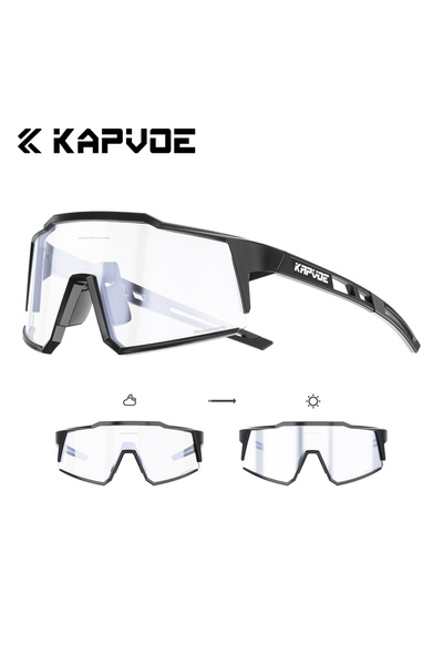 KAPVOE نظارة ركوب الدراجات الضوئية Kapvoe Slive 15Photochromic Slive UV400 MTB Clear Mountaini