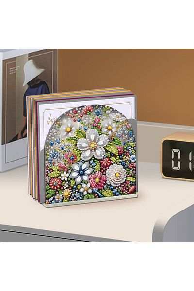 Choice ZJH021 1 piece/set DIY Floral pattern Diamond Art Tissue holder Acrylic napkin holder Craft Home off