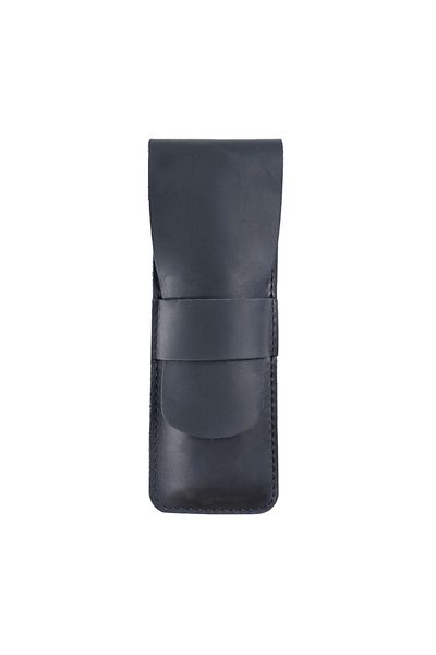 Choice Black Retro Genuine Leather Pen Sleeve Case Holder Organizer Bag Portable Cowhide Pencilcase Travel