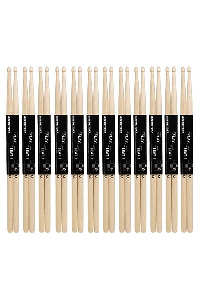 Choice Wooden color IRIN 12 Pairs 7A Maple Drumsticks Hand Polished Smooth Thornless Drum Sticks Profession