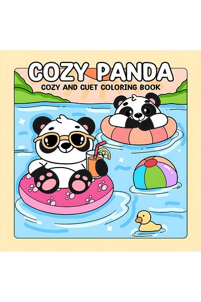 Choice MULTI COZY PANDA Bold-easy Patterns Coloring Book for Adults Cute Drawing Book Perfect Gift for Part