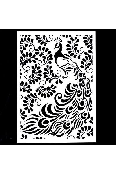Choice A4 Size 21 by 29.7cm A4 Size DIY Craft Layering Peacock Stencil For Wall Painting Scrapbooking Stamp