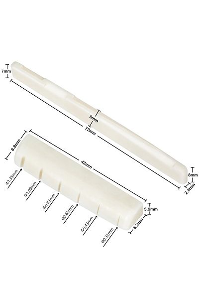 Choice Miwayer 2 Sets 4pcs 6 String Acoustic Guitar Bone Bridge Saddle Nut Made of Beef Bone for Guitar ...