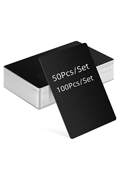 Choice بطاقات اسم مخصصة فارغة محفورة بالليزر من الألومنيوم، 100 قطعة، 50/100 ...