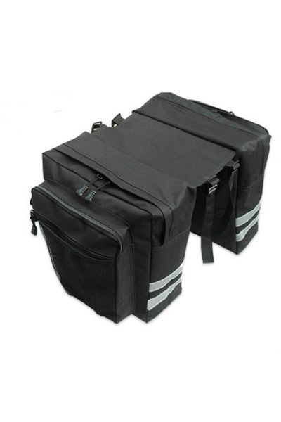 Choice BLACK Cycling Double Side Rear Rack Bike 2 In 1 Camo Trunk Bag Mountain Road Bicycle Tail Seat Panni