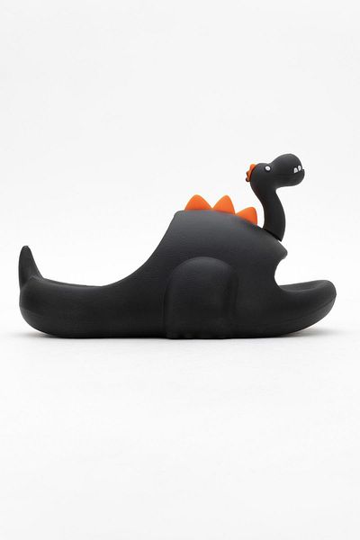 CCWAY AYAKKABI Children's Dinosaur Figured Slippers 25-32 Black