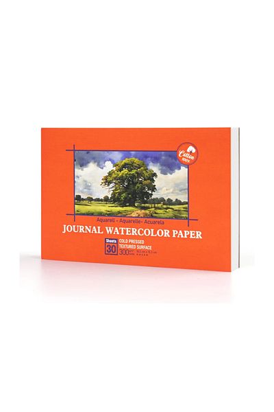 Choice Other Red Watercolor Paper Block 4x6-inch, Watercolor Paper, Acid-Free Cold Press, 30 Sheets for Wa