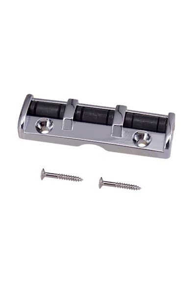 choice2 Silver 6String Guitar Roller Nut 43mm Guitar Roller Nut 3 Saddle with...