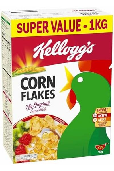 Kellogg's Corn Flakes Cereal The Original | 1 Kg | Multigrain Nourishment | Source of Fibers | High