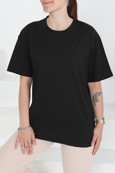 TOFİSA Short Sleeve T-Shirt Black - 27346