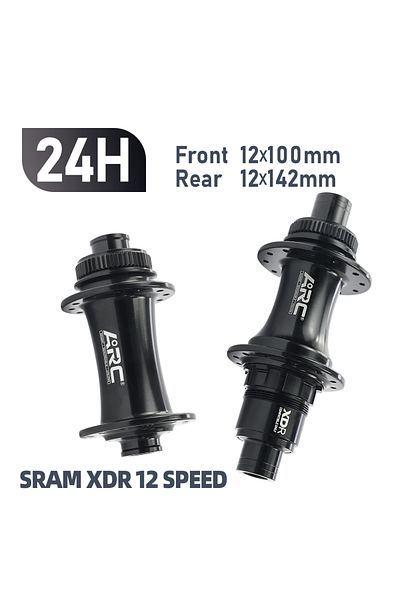 Choice XDR 24H ARC Disc Brake Road Hub Front 12x100mm Rear 12x142mm Center Lock Sealed Bearing Hub 4 Pawls
