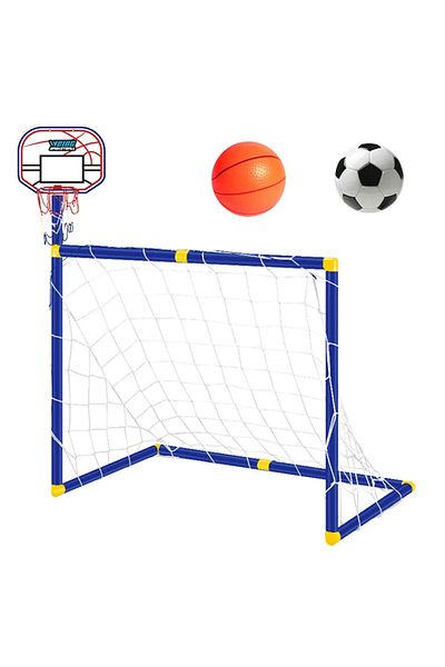 Choice 2 In 1 Detachable Toddlers Football Goal Soccer Door Gate Post Set Football Goal Fun Games Toys with