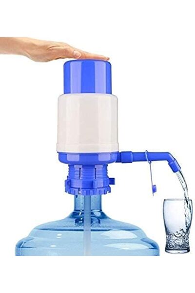 GENERAL ECVV Water Bottles Pump Blue Manual Hand Pressure Drinking Fountain Pressure Pump Water Press with a