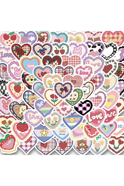 Choice 100PCS 100PCS Love Stickers Cute Cartoon Account Material Phone Case Laptop Luggage Water Cup Waterp