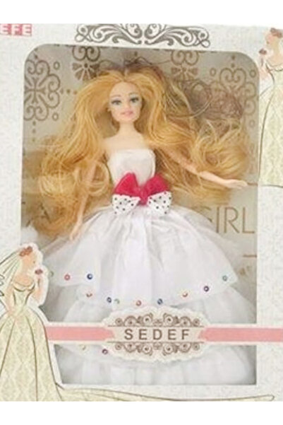 CEBECİ TİCARET Bebek Barbi Gelinlikli Oyuncak Bebek