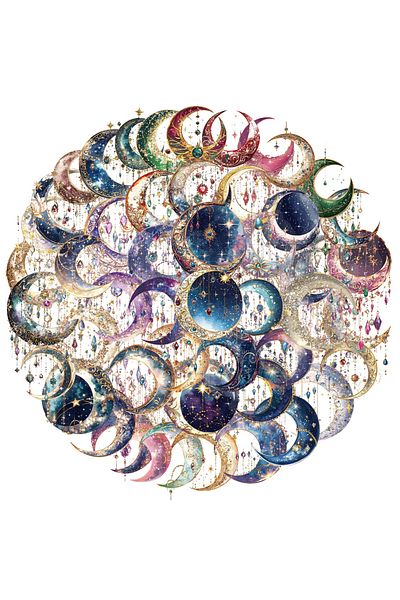 Choice 50PCS 50PCS Creative Fantasy Galaxy High Beauty Ins Style Atmosphere Stickers Envelope Sealing Stick