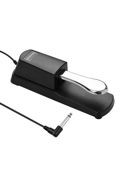 Choice Black Piano Sustain Pedal Keyboard Damper Pedal 6.35mm Plug Compatible with Casio Yamaha Roland Elec