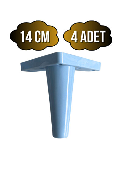 DSYapıAksesuar Plastične noge za stol i ormarić od 14 cm (14CM) (PLAVE) (4 KOM)