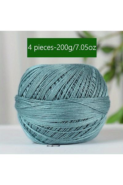 Choice 05 1PC Premium Mercerized Silk Lace Yarn Bundle-Soft, Durable, Vibrant Colors for DIY Knit & Crochet