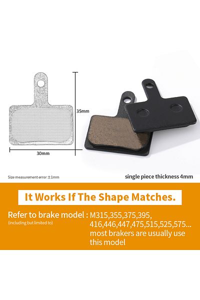 Choice 811 1 Pair of Resin Bicycle Brake Pads are Used For Shimano SRAM AVID HAYES and Other Disc Brakes