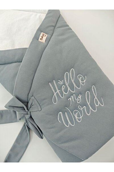 Bebella 100% Cotton Special Fabric Baby Swaddle Blanket – Hospital Release & Newborn with Embroidery Detail