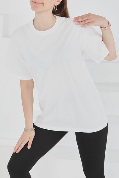 TOFİSA Short Sleeve T-Shirt White - 27346