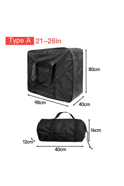 Choice Type A 21-26 inch Folding Bike Travel Bag Bicycle Portable Transport Carrying Case for 14-16 inch /
