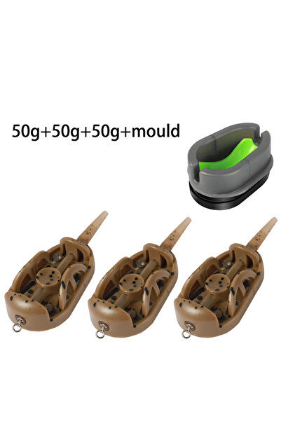 Choice مغذيات صيد سمك الشبوط 50 جم 50 جم 50 جم قطعتان/3 قطع/6 قطع، مغذيات صيد...