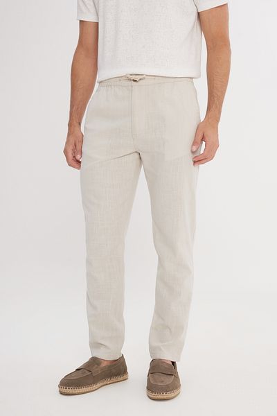 AC&Co / Altınyıldız Classics Ανδρικό παντελόνι από πέτρα 100% βαμβακερό λεπτή εφαρμογή με πλαϊνές τσέπες