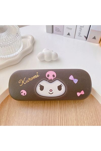 Miniso Kuromi Sanrio Hello Kitty Cinnamoroll Kuromi Melody Glasses Case Kawaii Cute Creative Portable Myopi