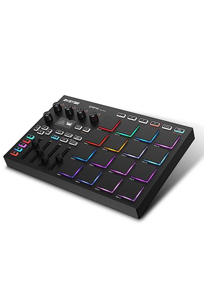 Choice black EMP16 MIDI Pad Controller Beat Maker Machine With Bluetooth, 16 RGB Velocity Sensitive Beat Pa