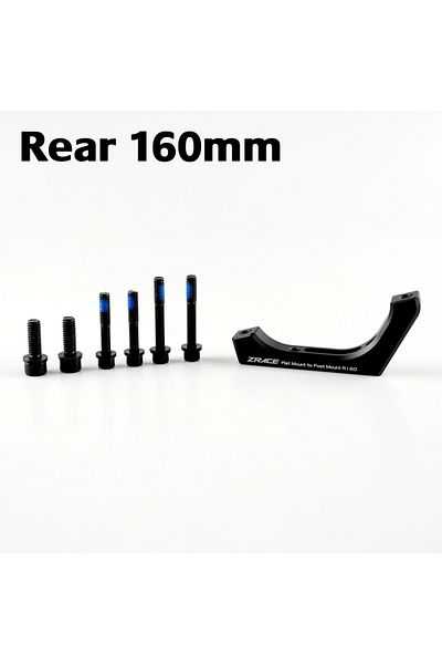 Choice R160 ZRACE Flat to Post Mount Brake Adapter, Front and Rear, 140mm / 160mm