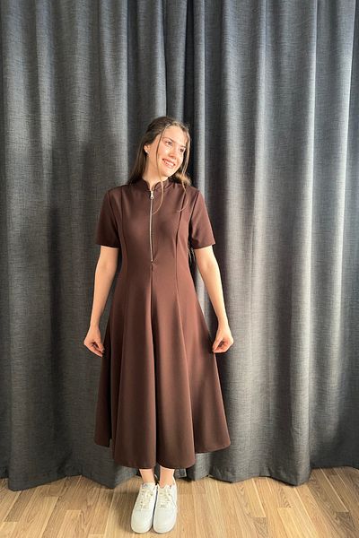 Sorridi Zippered Waist Midi Dress