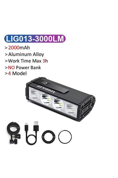 Choice LIG013 NEWBOLER Bicycle Light Front 10000mAh Bike Light 6000Lumen Waterproof USB Charging MTB Road C