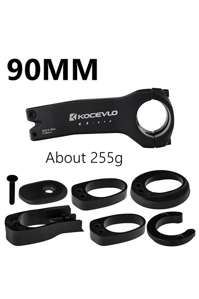 Choice 90mm Kocevlo Bike Stem internal cable Bicycle Stem 28.6-31.8mm Aluminum Stem with Spacer Road Handle