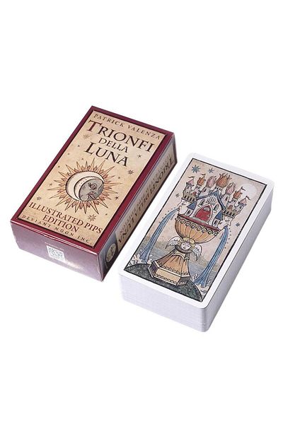 Choice Trionfi della Luna Tarot 78 Card Deck with PDF Guidebook Fortune Telling Card Game Travel Cersion...