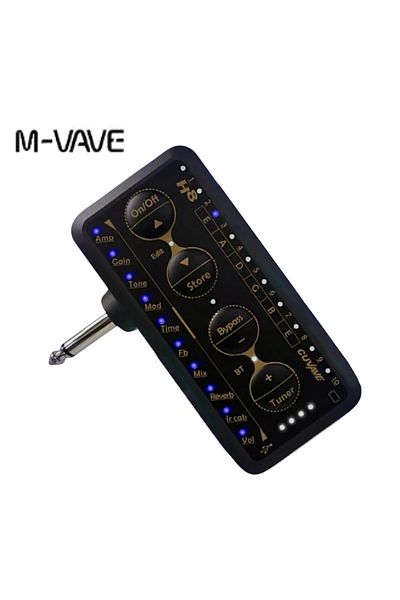Choice H8 M-vave H8 Wireless Guitar Amp W/ Delay/reverb Fx, Headphone & Pa Output - Rechargeable Mini For