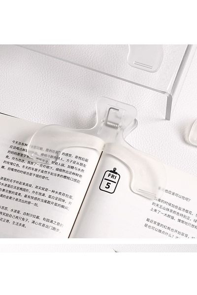 Choice SJ608-WE ins transparent treasure cover head book clip book clip practical note clip student fixed b