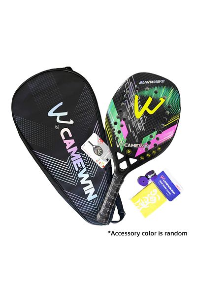 Choice 3K pink Beach Tennis Racket 3K Camewin Full Carbon Fiber Rough Surface Outdoor Sports Ball Racket Fo