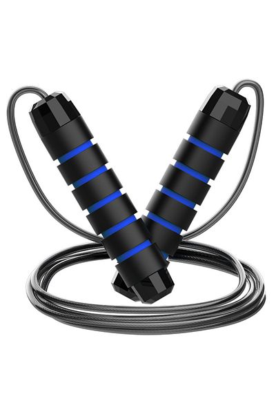 Choice blue The New Jump Rope Steel Wire Skipping Exercise Adjustable Jumping Fitness Workout Training Home